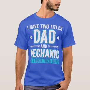 Camiseta Papá y los coches mecánicos divertidos de fijación