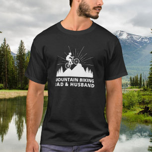 Camiseta Papá y marido de la bicicleta de montaña