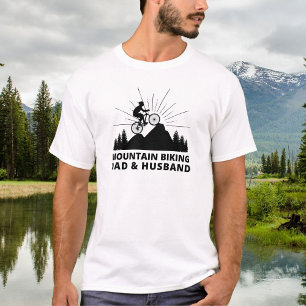 Camiseta Papá y marido de la bicicleta de montaña