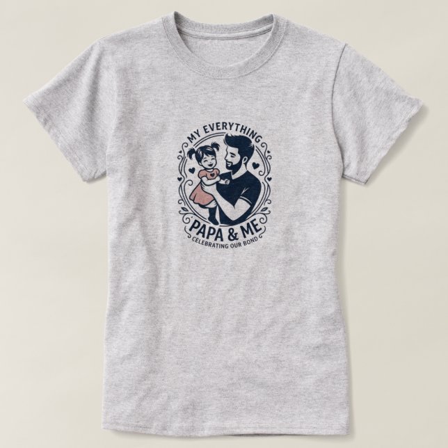 Camiseta Papá y mi vínculo (Diseño del anverso)