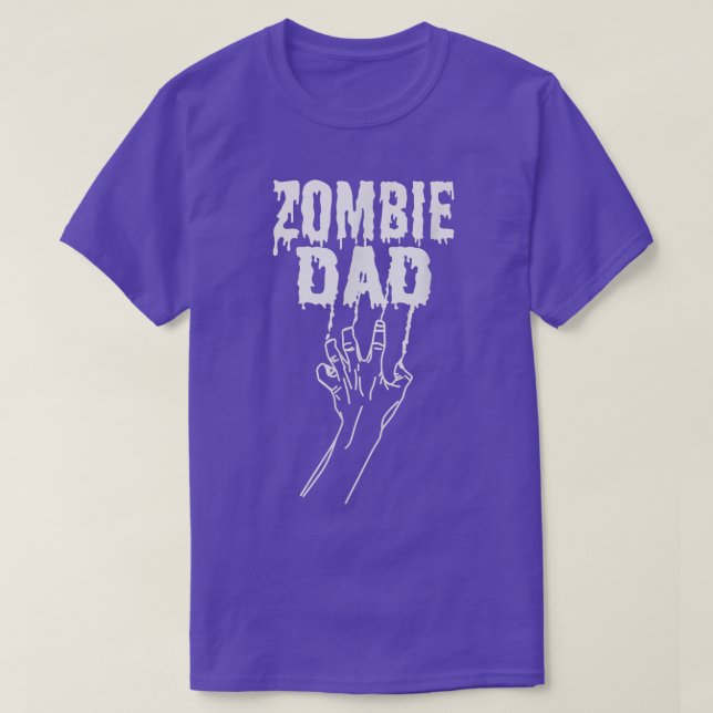 Camiseta Papá zombie Halloween Padre Costume adultos 6927 (Diseño del anverso)