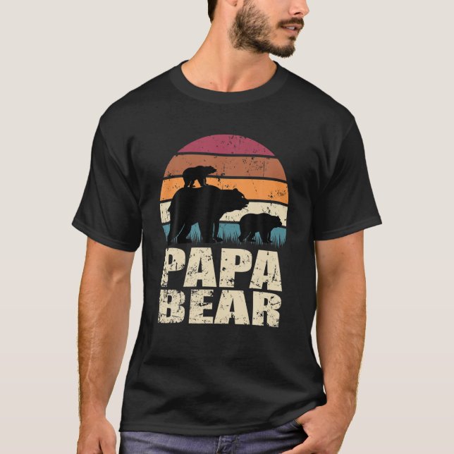 Camiseta Papabear Bear Twear Bear bebé recién nacido - Papa (Anverso)