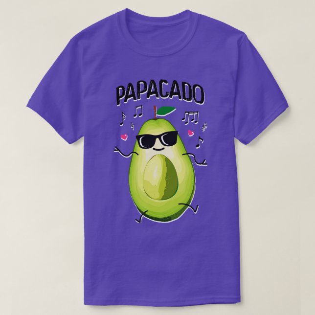 Camiseta Papacado Aguacado Dad Partnerlook (Diseño del anverso)