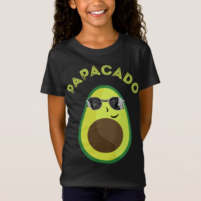 Camiseta Papacado Aguacate Dad Summer Fruit Padre Guacamole (Anverso)