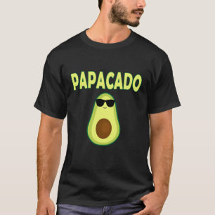 Camiseta Papacado Funny Aguacado El Día Del Padre Pap