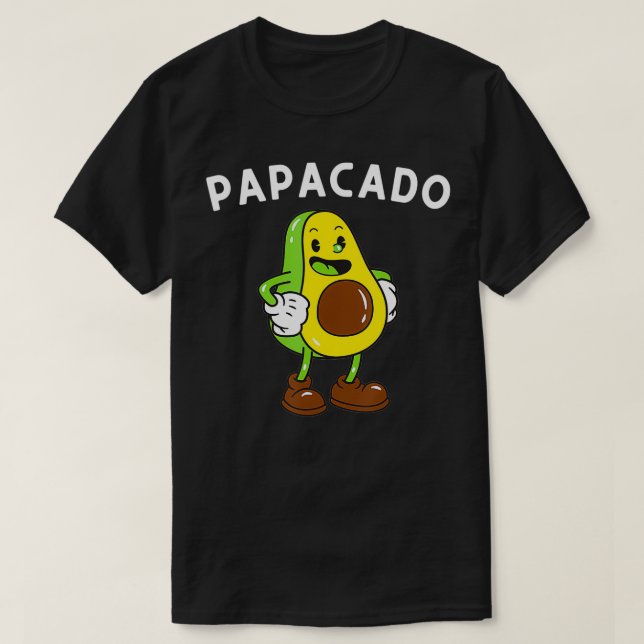Camiseta Papacado padre aguacate Lover y Guacamol (Diseño del anverso)
