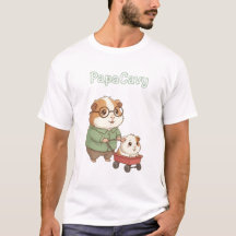 PapaCavy - Cute Guinea Cerdo Papá Tee Día del Padr