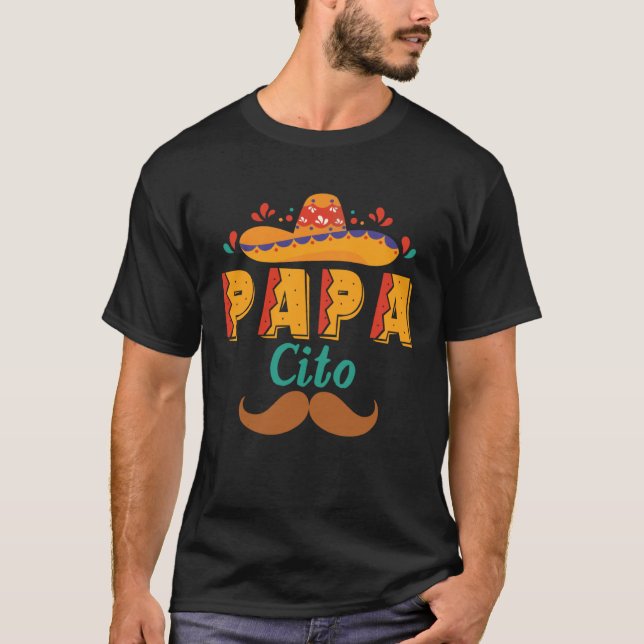 Camiseta Papacito Cinco De Mayo Fiesta Mexican Father (Anverso)