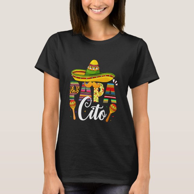 Camiseta Papacito Cinco De Mayo Leopard Fiesta Fath Mexican (Anverso)