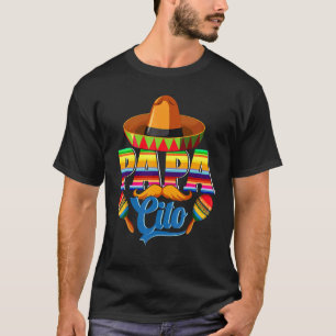Camiseta Papacito Cinco De Mayo Para Hombres Papá México Fi