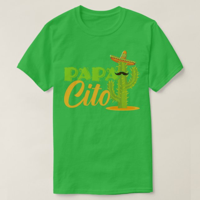 Camiseta Papacito Dad México Bebe Wearer Cinyo de Mayo (Diseño del anverso)