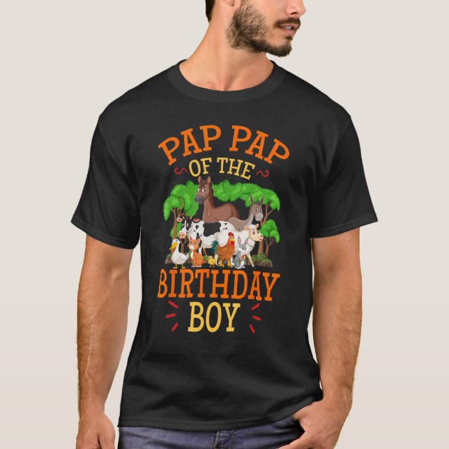 Camiseta Papanicolau De Nacimiento Niño Animal Farm Thday B (Anverso)