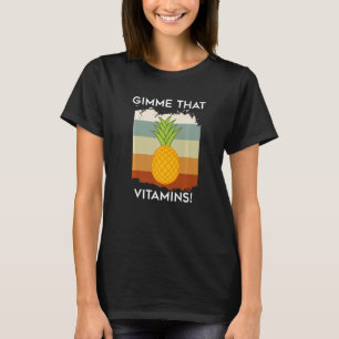 Camiseta Papanicolau de piña y fruta tropical sana Gimme Vi