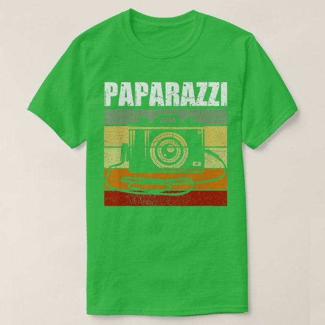 Camiseta Paparazzi Camera Lover Photographer Daddy  (Diseño del anverso)