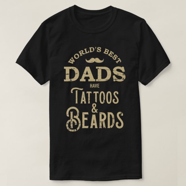 Camiseta Papas con tatuajes y barbas (Diseño del anverso)
