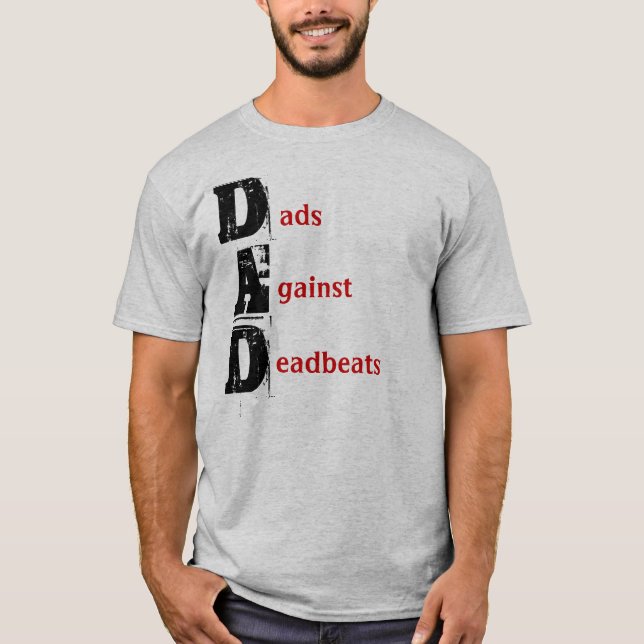 Camiseta Papás contra Deadbeats (Anverso)