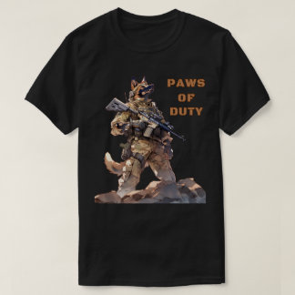 Camiseta Papas de perros de trabajo militar K9