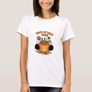 Camiseta Papas de truco o de tratamiento - Mujer felina de