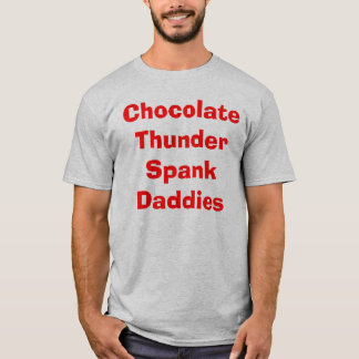 Camiseta Papás del azote del trueno del chocolate