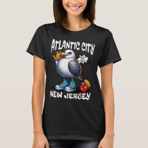 Camiseta Papas fritas de gaviota de Atlantic City Nueva Jer