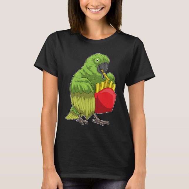 Camiseta Papas fritas de loro (Anverso)