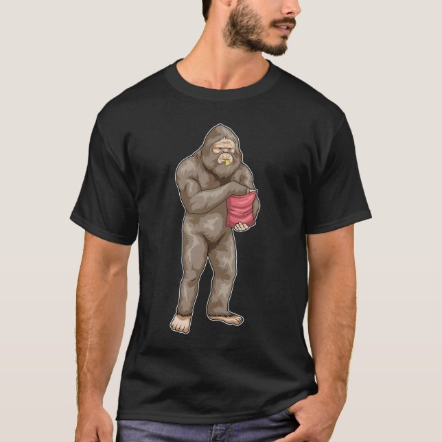 Camiseta Papas fritas de patata para pies gigantes Hallowee (Anverso)