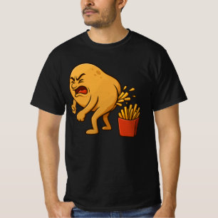 Camiseta Papas fritas francesas que defecan papas   Papas f
