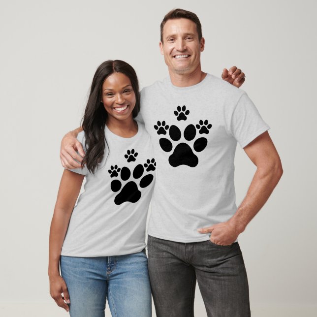 Camiseta Papas impresas, Perro amante (Unisexo)