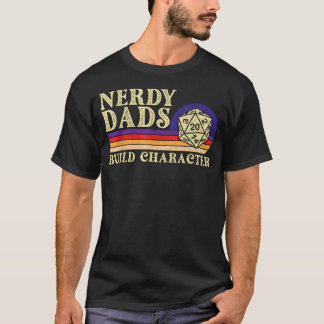 Camiseta Papás Nerds Construyen Carácter - Rpg de Mesa