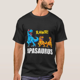 Camiseta Papasauro 2 niños Shirt Papa Dinosaur 2 niños Shir
