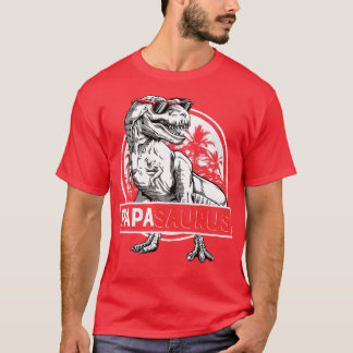 Camiseta Papasauro T rex Papa Saurus Dinosaur Hombres Papá 