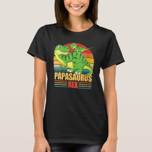 Camiseta Papasauro T Rex Papa Saurus Dinosaurio Hombres Pap