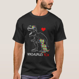 Camiseta Papasaurus Daddy Rex Autism Awareness Orgulloso