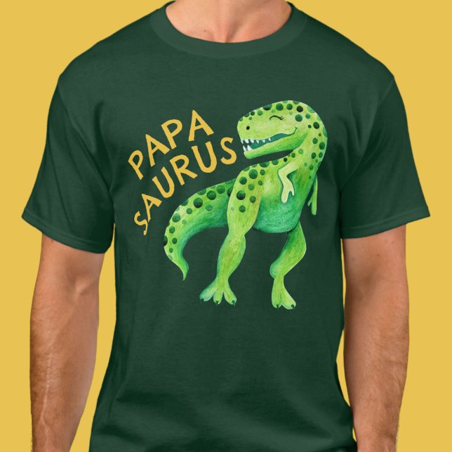 Camiseta Papasaurus Dinosaur Dad of the Birthday Boy (Papasaurus Dinosaur Dad of the Birthday Boy T-Shirt)