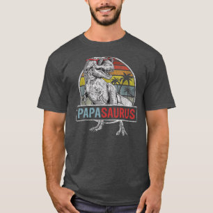 Camiseta Papasaurus Funny T Rex Dinosaur Saurus Papa