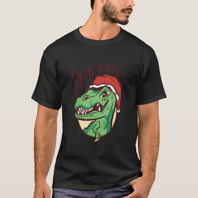 Camiseta Papasaurus Rex Dinosaur Papa Saurus Family Matchin (Anverso)