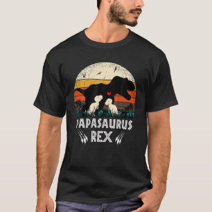 Camiseta Papasaurus T-Rex Papa Saurus Dinosaur Dad Dadd