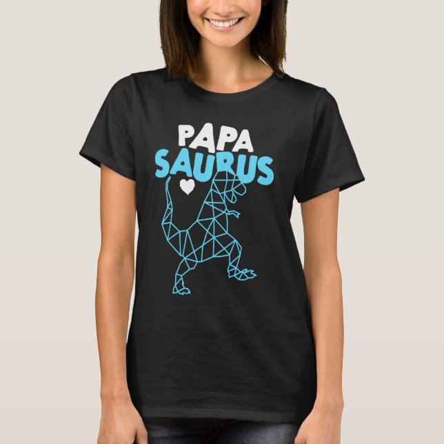 Camiseta Papasaurus Trex Dinosaurio Padre y abuelo' (Anverso)