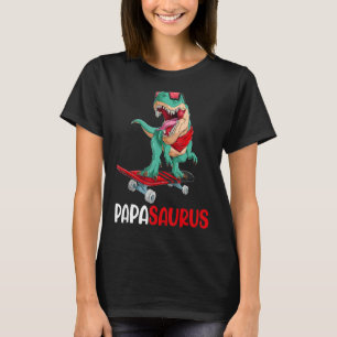 Camiseta Papasaurus Trex Papa Saurus Dad Dinsoaur