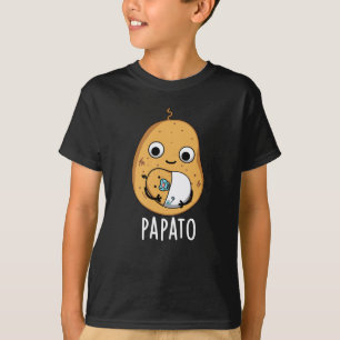 Camiseta Papato Funny Potato Pun Dark BG