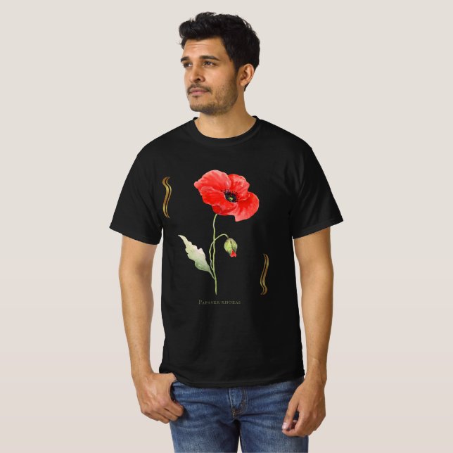 Camiseta Papaver rhoeas  (Anverso completo)