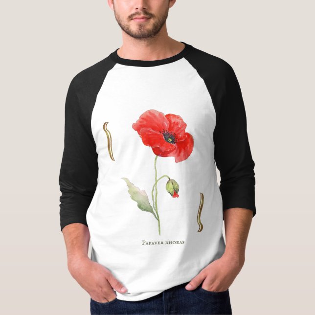 Camiseta Papaver rhoeas tshirt (Anverso)