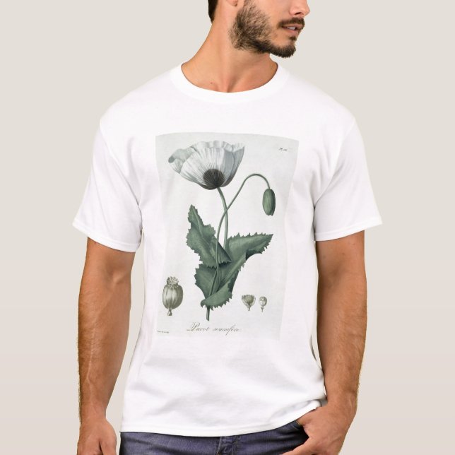 Camiseta Papaver - somniferum de "Phytographie Medicale" (Anverso)