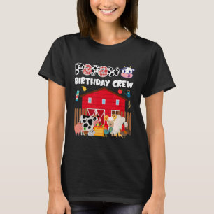 Camiseta Papaw Birthday Crew Animals Farming Barnyard Famil