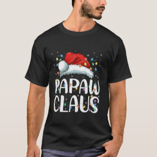 Camiseta Papaw Claus Funny Santa Claus Familia Pareja Paja
