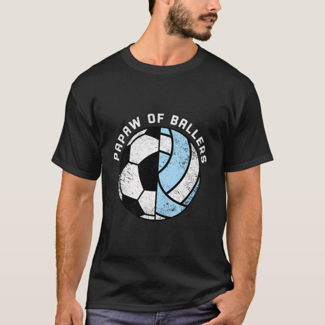 Camiseta Papaw De Ballers Divertido Voleibol Papaw (Anverso)