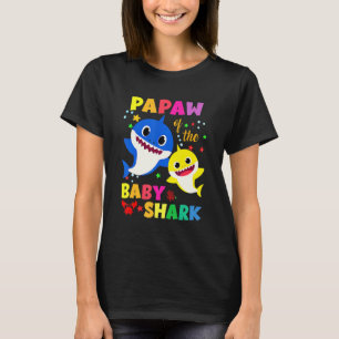 Camiseta Papaw De La Madre Del Padre Del Tiburón Que Coinci