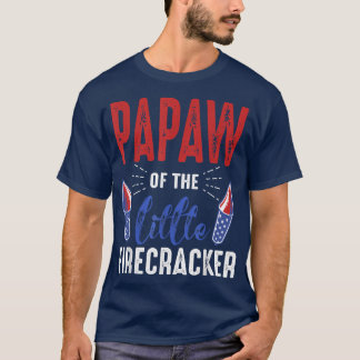 Camiseta Papaw de The Little Firecracker 4 de Julio Nacido