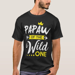 Camiseta Papaw de un salvaje primer Fiesta de cumpleaños