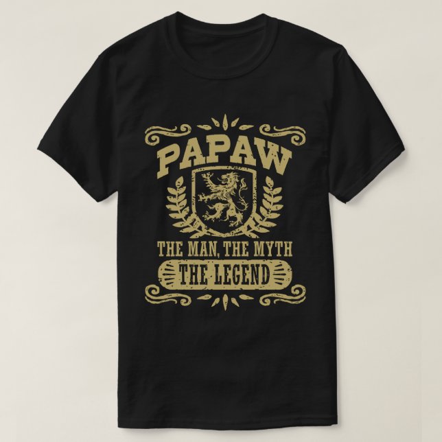 Camiseta Papaw El Hombre El Mito La Leyenda (Diseño del anverso)